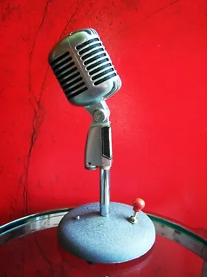 £186.78 • Buy Vintage 1960's Shure 55S Dynamic Cardioid Microphone Elvis W Atlas Stand Prop