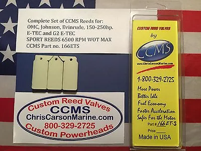 CCMS Johnson Evinrude Sport Outboard Reed 150-250hp E-TEC & G2 ETEC PN166ETS • $160