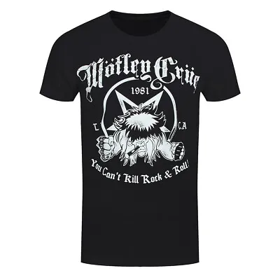 Motley Crue T-Shirt You Can't Kill Rock & Roll Band Official Black New • £15.95