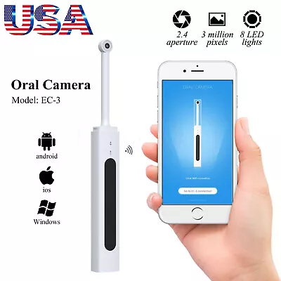 Wireless Teeth Dental Oral Camera HD Oral Intraoral Endoscope Camera Bluetooth • $57.99