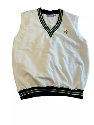 Augusta National Golf Shop Masters Vest Sleeveless White Vintage Slazenger Sz XL • $85