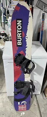 Burton Free 5 Five Snowboard Vintage 1991 With Bindings • $225