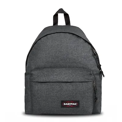 EASTPAK Padded Pak'r Backpack/Schoolbag Black Denim 77H FREE DELIVERY • £23.99