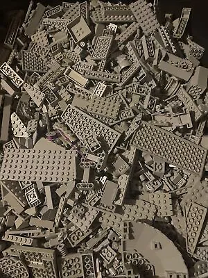 Legos Bulk Lot 1 Lb. Included Parts Pieces Bricks Light Grey Gray Stone LEGO • $21.55