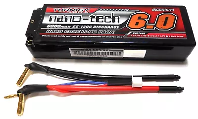 £46.99 • Buy Turnigy Nano-Tech 6000mAh 2s 7.4v 65c 130c Hardcase LiPo