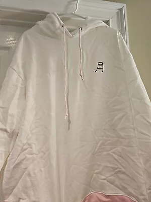 Tsuki Market: Basics White Hoodie By PewDiePie And Marzia M Medium Size • $70