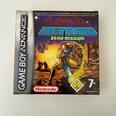 Metroid: Zero Mission  - Game Boy Advance GBA - Boxed Complete In Box CiB • £102