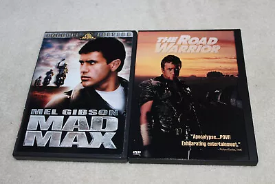 2 Mel Gibson Mad Max DVD Lot - Mad Max (2002 Special Edition) & The Road Warrior • $10.99