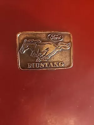 Vintage Ford Shelby Mustang Belt Buckle SHELBY PRODUCTION FIGURES • $40