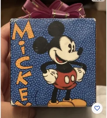 Vtg Walt Disney Music Treasure Box Mickey Mouse March Disney Goofy Gift Box • $40