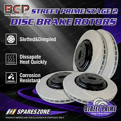 BCP Front + Rear Slotted Brake Rotors For Nissan Pulsar SSS N15 2.0L 8/95-on • $321.95