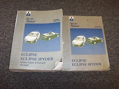 1997 Mitsubishi Eclipse & Spyder Shop Service Repair Manual Set RS GS 2.0L 2.4L • $251.40
