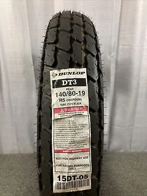 New Dunlop Dt3 140/80-19 R5 Rear Motorcycle Flat Track Racing Tire 15dt-05 • $227.63