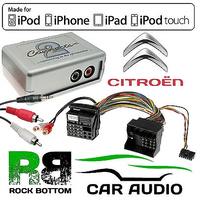 CTVPGX011 Citroen C4 2006 - 2013 Car Aux In MP3 IPhone IPod Interface Adaptor • £34.95