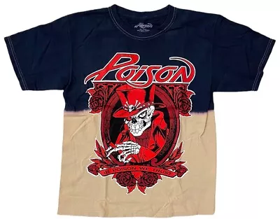 Poison Men's Officially Licensed In Poison We Trust Heavy Metal Rock Tee T-Shirt • $16.99