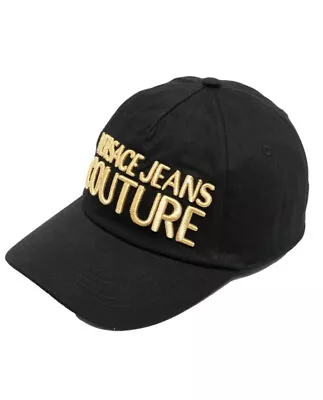 NWT VERSACE JEANS COUTURE BASEBALL CAP WITH EMBROIDERY Black • $65