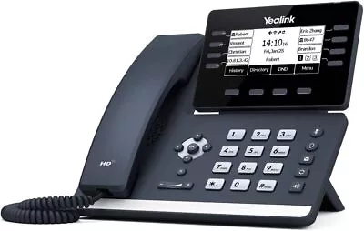 Yealink T53W IP Phone 12 VoIP Accounts. 3.7-Inch Display W/o Adapter - Black • $69.95