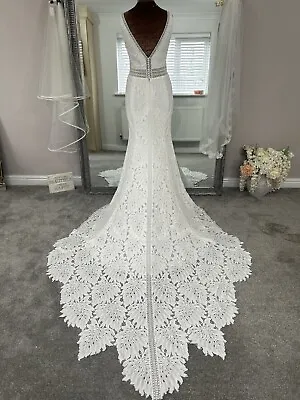 MAGGIE SOTTERO Boho Wedding Dress UK12 New • £525