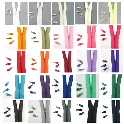 EXTRA ZIP SLIDERS FOR No.3 CONTINUOUS ZIPS*26 COLOURS* ZIPPER FASTENINGS ONLY!uk • £2.99