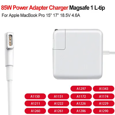 85W Magsafe1 L-Tip Wall AC Power Adapter For 15In 17in Mac Book Pro Charger 2012 • $9.99