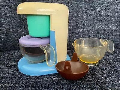 Fisher Price Fun With Food Magic Brew Coffee Maker W/ 2 Pot & Coffee 1996 • $22