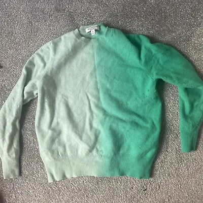 M&S Green Cashmere Jumper SHRUNK Upcycle Craft • £8.99