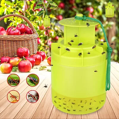 2x Hanging Flycatcher Folding Fly Trap Mosquito Catcher Wasp Bug Pest Killer • $15.45