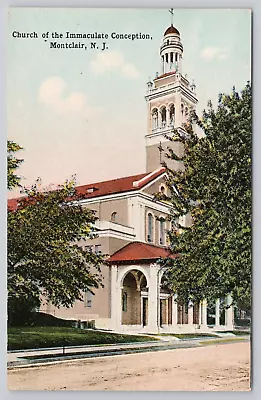 Postcard Montclair New Jersey Church If The Immaculate Conception C1910 • $4.75