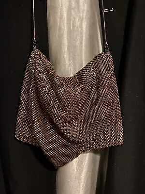 Designer Copper Coloured Chain Mail Shoulder Bag  Handbag Mimco Pre Loved • £100