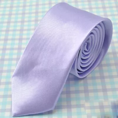 Classic Men's Tie Formal Solid Color Wedding Party Formal Neckwear Necktie US ♪ • $3.99