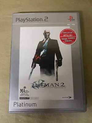 Hitman 2: Silent Assassin Playstation 2 PS2 Game With Manual Platinum • $6