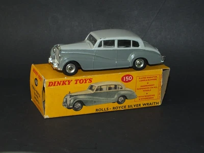 £40 • Buy Vintage Dinky Toy Rolls Royce Silver Wraith 150 With Original Box Nice Model