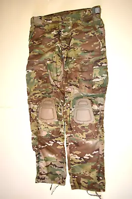 Army Advanced Multi-cam Combat Pants W/crye Precision Knee Pads Sz: Med Reg • $75