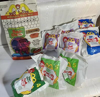 8 McDonalds 2001 Sega Robo-chi Pets-Meow Chi Poo-Chi Robo Chi MIP W/Meal Bag • $3.99