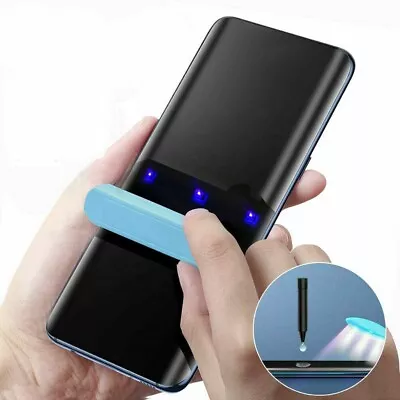 £8.49 • Buy 2X UV Full Glue Nano Curved Liquid Tempered Glass For Samsung Galaxy S8 S9+ S23