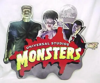 Universal Monster Vintage Store Display Sign Dracula Frankenstein Bride • $39