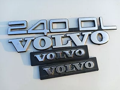 1987 1988 1989 Volvo 240 DL  Emblem Lot Of 4 • $34.98