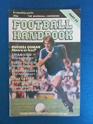 £2.99 • Buy The Marshall Cavendish Football Handbook - Part 23 - 1978