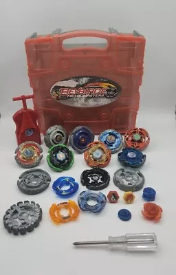 Huge Lot Of Hasbro Beyblade Metal Masters & Tornado Battler Parts /Piece  + Case • $20