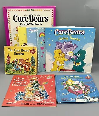 CARE BEARS Unique Vintage MIXED BOOK LOT Of 8 Care Bears Garden Where Are You? • $18.95