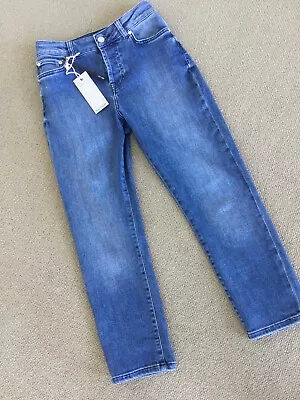 MINT VELVET  Buttoned Cropped Slim Fit Denim  StretchyJEANS Size 6 Ex.Condition • $13.66
