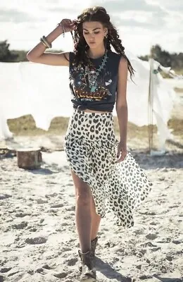$85 • Buy Spell & The Gypsy Collective Designs Leopard Split Maxi Skirt XS