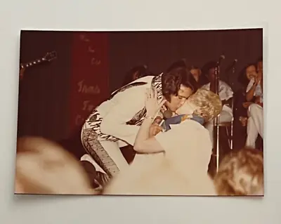 Elvis Presley Original Vintage Kodak Photo Jackson Ms  Jun. 8 1975 Signed • $99.99