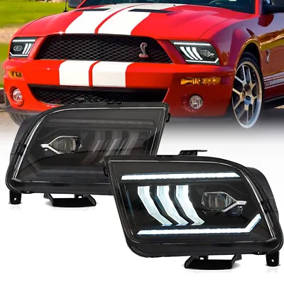 Full LED Projector Headlights W/ Start-up Animation For 2005-2009 Ford Mustang • $413.99