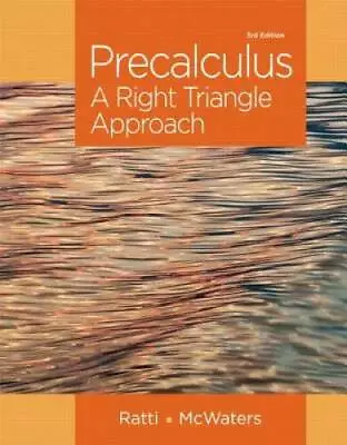 Precalculus: A Right Triangle Approach Plus NEW MyMathLab With Pearson ET - GOOD • $39.83