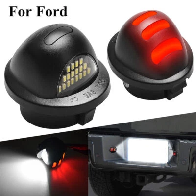 $10.99 • Buy 2 For Ford F150 F250 F350 Accessories RED TUBE LED Rear License Plate Tag Light