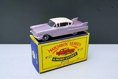 Matchbox Lesney No 27 Cadillac Mauve Spw NM Plus Original Box • $34.53