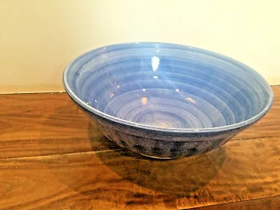 La Primula SRL Blue SWIRL Large Pasta Serving Bowl 12 D X 4.5 H Made In Italy • $21.89