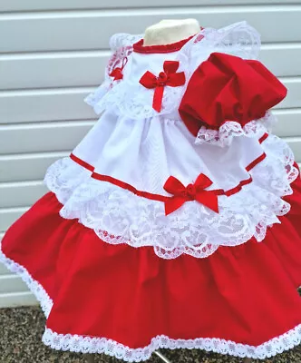 DREAM 0-5 YEARS Baby Girls Vintage Traditional Frilly Netted  Dress 8 Colours • £22.99