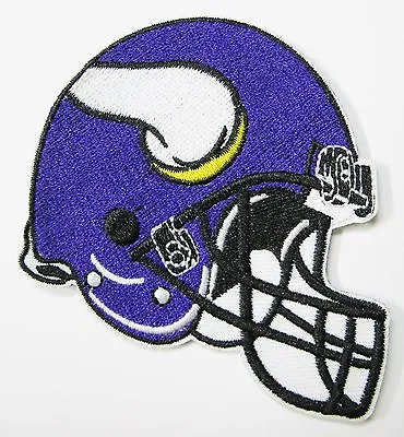 Lot Nfl (1) Minnesota Vikings Embroidered Purple Helmet Patch Patches Item # 25 • $5.99